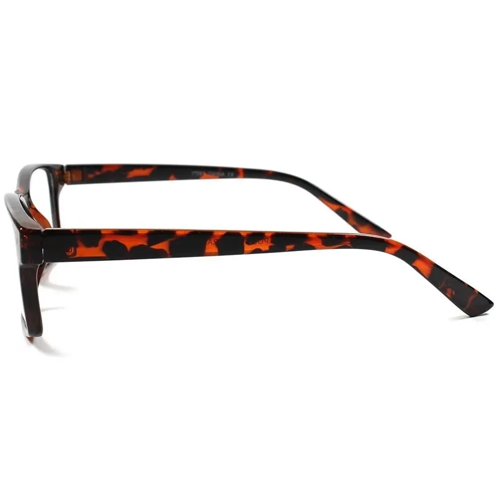 Casual Mens Womens Modern Stylish Dapper Smart Tortoise Clear Lens Glasses G8